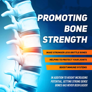 <strong>Height</strong> Growth Natural Dietary <strong>Supplement</strong> For Adult Bone Strength &amp; Improved Bone Density 60 Capsules - Product Image 2