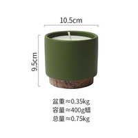 Vente en gros Nouvelle arrivée Luxe Design unique Bougie parfumée en pot