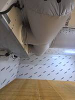 Conduits d'air en tissu à dispersion montés au plafond avec design graphique pour les grandes installations de chaîne du froid et de stockage frigorifique