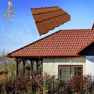 Tôles de Toiture Ondulées Commerciales Résistantes à la Chaleur Modernes IBR Vert Forêt Noir Métal Revêtu de Pierre pour Appartements et Hôtels - Product Image 2