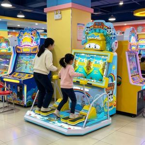 Équipement de divertissement vidéo intérieur - Console de jeu de simulation de surf aquatique et de skateboard aquatique pour deux joueurs - Product Image 3