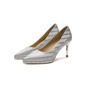 Elegante donna europea e americana tacchi alti 2024 nuovo <span class=keywords><strong>tacco</strong></span> sottile bocca bassa a punta Glitter Sexy <span class=keywords><strong>scarpe</strong></span> singole sottili - Product Image 6