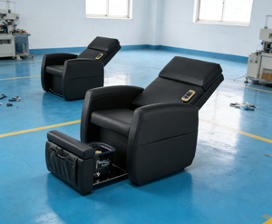 Sillón de Pedicura de Piel Sintética de Alta Calidad, Moderno y Lujoso, con Reposapiés Ajustable Manualmente para Spa, Salón de Belleza, Muebles de Salón de Belleza - Product Image 6
