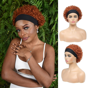 Promotion : Perruque courte à bandeau 100 % cheveux humains, bouclée style Pixie, F115, 6 pouces, cheveux brésiliens Remy, disponible en gros directement de l'usine - Product Image 3