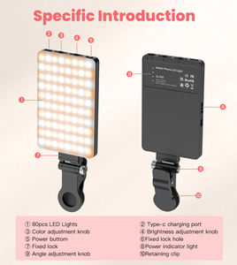 ضوء مؤتمر فيديو قابل لإعادة الشحن 60 Newmowa قابل للتعديل 3 أوضاع محمولة عالية السطوع - Product Image 5