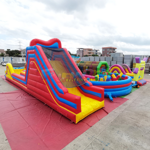 Parque de atracciones inflable gigante al aire libre, zona de juegos, castillo inflable, pista de obstáculos inflable comercial para adultos - Product Image 5