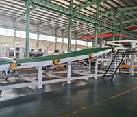 Línea de producción automática de cartón corrugado de 3/5/7 capas, cajas de máquina para hacer Pizza, marca Dession, capacidad de 200 m/min