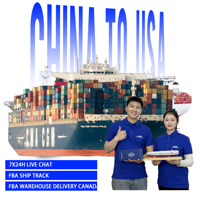 Marchandises Consommatives DDP Transitaire Chine-Canada Fret Maritime Porte-à-Porte Amazon FBA LCL FCL Consolidation Livraison Porte-à-Porte 3PL Dédouanement