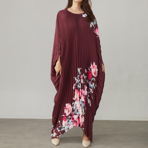 فستان سهرة نسائي بكسرات للمناسبات الخاصة مقاسات كبيرة بيع مباشر من المصنع - Product Image 1