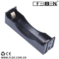 Boîtier de batterie Feiben 1x18650 en PP avec broches, pour une seule cellule lithium 3.7V, un seul emplacement, compatible BMS