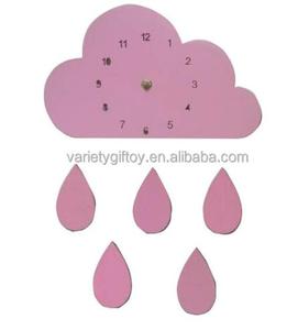 นอร์ดิกบ้านเมฆ<span class=keywords><strong>สายรุ้ง</strong></span>ฝนตกนาฬิกาการ์ตูนเด็กเงียบนาฬิกาแขวน - Product Image 6