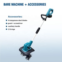 Motoculteur Électrique Robuste pour l'Agriculture, Cultivateur Rotatif Portatif pour la Culture du Sol, Utilisation Agricole Multifonctionnelle, Lames Réglables