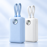 Power Bank Kompak 35W 20000mAh dengan Kabel Ganda Terintegrasi USB-C Pengisian Cepat Dua Arah Layar Digital LED Pilihan 22.5W