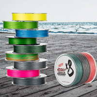 JUSTRON Ligne tressée PE 200m haute résistance, personnalisée OEM pour la pêche au gros gibier en eau salée, qualité supérieure