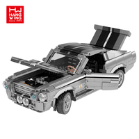 HW 879 Uds bloques de construcción coches famosos tecnología de partículas pequeñas piezas ladrillos modelo de coche fresco adornos de escritorio juguetes conjunto para niños