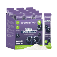 Boisson énergétique pétillante Lifeworth Amino Energy, électrolytes, caféine, acides aminés, BCAA, sans sucre