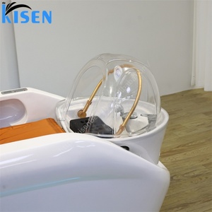 Kisen Nouveau Design Bac à shampoing de salon et table de soin capillaire, design moderne et lumineux, pour personnes corpulentes - Product Image 6