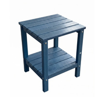 Table d'appoint extérieure en HDPE, moderne et simple, table basse de balcon, résistante aux UV et à la décomposition, table de rangement de jardin