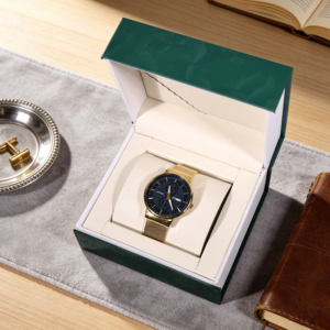 Caixa de Relógio Personalizável em Couro PU com Display Multicolorido, Luxuosa para Colecionadores e Entusiastas de Relógios - Product Image 1