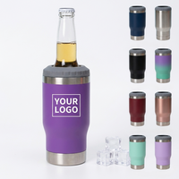 Mug à bière personnalisé de 14 oz avec ouvre-bouteille, gobelets en acier inoxydable, logo personnalisé
