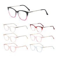 Lunettes de vue anti-lumière bleue en forme de œil de chat en TR90, monture optique tendance OEM