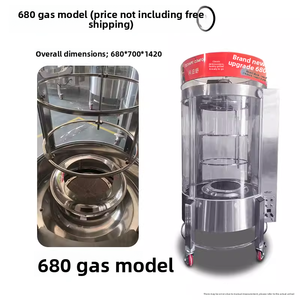 <span class=keywords><strong>Four</strong></span> à canard rôti électrique commercial 850 avec rotation automatique, contrôle de la température, chauffage au charbon/gaz liquéfié/électrique pour poulet - Product Image 6