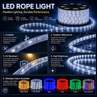 Guirlande lumineuse clignotante 100m, lumières LED pour décoration extérieure, imperméable, pour décoration de Noël