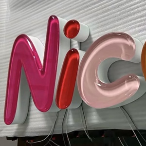 Letras LED de Acrílico Cristalino 3D Personalizadas, Letras de Acrílico Cristalino para Negocios, Señalización Impermeable, Letras Estilo Caramelo - Product Image 4