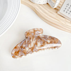 Nouvelle pince à cheveux en acrylique colorée, demi-ronde, changeante de couleur, pince requin, accessoires de cheveux élégants et magnifiques pour femmes - Product Image 5