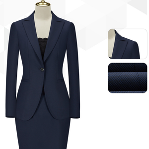 Divertente Abito Formale John Fashion <span class=keywords><strong>Blu</strong></span> Reale con Motivo a Pied-de-Poule per Uomo e Donna, Uniforme Professionale Antistatica e Antipilling in TR - Product Image 2