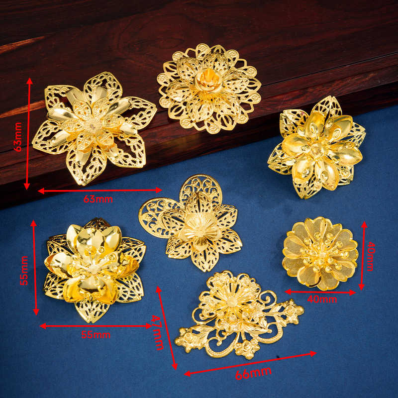 Antique Beaded Headdress DIY Metal Jewelry
