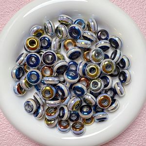 Cadena para Teléfono Móvil y Llavero DIY <span class=keywords><strong>de</strong></span> Acrílico con Recubrimiento UV <span class=keywords><strong>de</strong></span> Alta Calidad, Diseño <span class=keywords><strong>de</strong></span> Rayas Arcoíris, Orificio Grande, Forma Irregular, Tipo Ábaco - Product Image 4