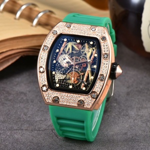Fashion <b>Skeleton</b> Panda Dial Men <b>Watch</b> Tonneau Case <b>Automatic</b> Mechanical Luxury Style <b>Watch</b> - Product Image 5