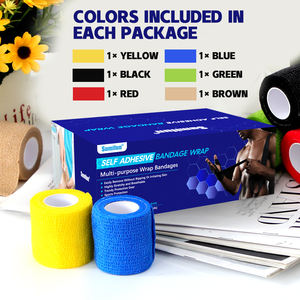 Envoltura de vendaje no tejido Vendaje cohesivo de algodón elástico médico flexible - Product Image 3