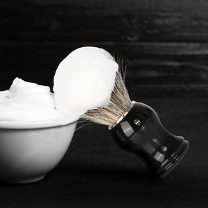 Brosse à visage moussante en poils <span class=keywords><strong>de</strong></span> blaireau doux <span class=keywords><strong>de</strong></span> qualité supérieure pour femmes, marque Belleza, manche noir pour l'application <span class=keywords><strong>de</strong></span> <span class=keywords><strong>fond</strong></span> <span class=keywords><strong>de</strong></span> <span class=keywords><strong>teint</strong></span> et <span class=keywords><strong>de</strong></span> fard à joues, soin du visage - Product Image 2