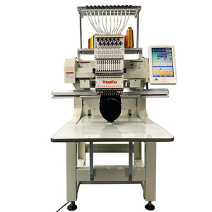 เครื่องปักผ้าหัวเดียว 12 เข็ม 1200 รอบต่อนาที แบบ PTP สำหรับอุตสาหกรรมค้าปลีกเสื้อผ้า พร้อมลูกปืนแกนกลาง - Product Image 3
