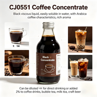 Sirop concentré de café de qualité alimentaire pour café, bubble tea, boissons, bière artisanale, certifié HALAL ISO22000 1 kg MOQ Tangzheng Échantillon gratuit