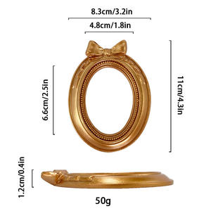 Cornice Mini per <span class=keywords><strong>Foto</strong></span> e Gioielli in Stile Vittoriano Europeo Retrò in Rame e Resina - Product Image 6