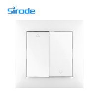 Sirode 9202 série Europe Standard moderne sûr et durable conception blanc couleur PC plaque sonnette interrupteur mural pour la maison