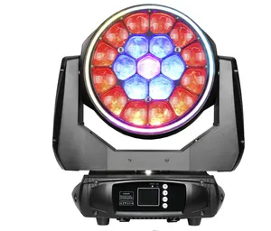 Vòng điều khiển LED rửa 19x20 zoom ánh sáng sân khấu DMX chùm rửa di chuyển đèn đầu cho sự kiện hiển thị