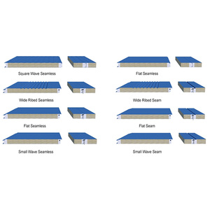 50-200 <span class=keywords><strong>MM</strong></span> aislamiento ignífugo lana de roca/<span class=keywords><strong>XPS</strong></span> paneles sándwich absorbentes de sonido paneles de acero de construcción para hoteles acero galvanizado - Product Image 5