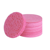 WELLFLYER FASP-045 Éponges lavables pour le visage en fibres végétales naturelles compressées, nettoyage du visage, éponge réutilisable pour le démaquillant