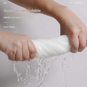 Nouvelle <span class=keywords><strong>serviette</strong></span> nettoyante pour le visage en coton compressé, jetable, portable, épaisse, extra-large, emballée séparément pour le voyage - Product Image 4