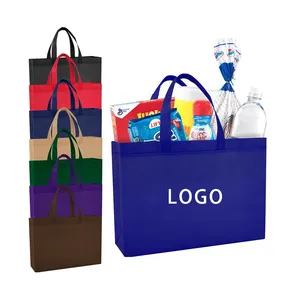 Bon marché Prix couleurs personnalisées Eco Tote Pla Non-Woven Shopping bag Écologique Recyclable PP Non Tissé Sacs bolsas ecologicas