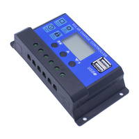 12V 24V Panneau Régulateur de Batterie 10A 20A 30A 40A 50A 60A PWM Contrôleur de Charge Solaire Affichage LCD Intelligent