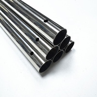 Perche télescopique en aluminium anodisé, tube sertissable réglable avec bouton de verrouillage à ressort pour tige d'outil ou poteau de tente