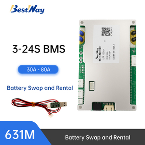 100A 80A 70A 60A สำหรับ<span class=keywords><strong>แบ</strong></span><span class=keywords><strong>ต</strong></span>เตอรี่ลิเธียมไอออน2/3W ev/ รถสามล้ออัจฉริยะ BMS 16S 17S 18S 20S - Product Image 5