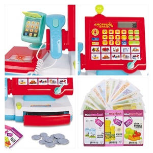 Caja registradora para niños juego de simulación juego de compras escáner, calculadora y tarjeta de crédito con luz y sonido para niños niñas - Product Image 3