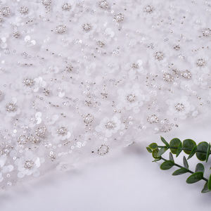 Abito da sposa elegante e lussuoso 100% in poliestere satinato elastico in saia in Mesh - Product Image 1