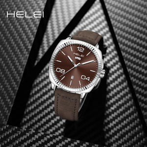 Montre pour homme authentique transfrontalière, mode, quartz, bracelet en cuir, affichage du calendrier et de la semaine - Pièces - Product Image 2